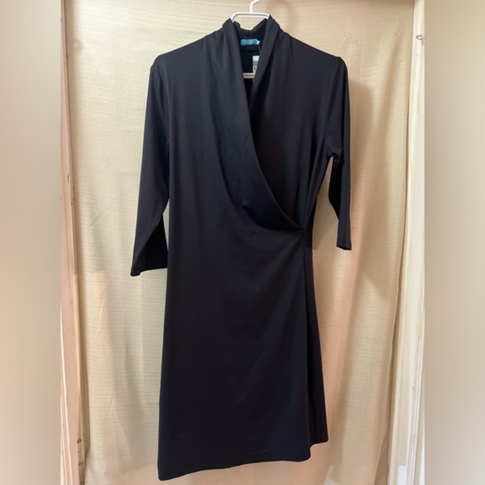 ⚪️ j. McLaughlin vintage classy little back dress fun neckline size small